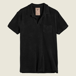 Black Polo Terry Shirt