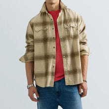 Ladda upp bild till gallerivisning, Checked Cotton Dobby Shirt