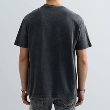 Ladda upp bild till gallerivisning, Acid Wash Cotton Loose Print T-shirt