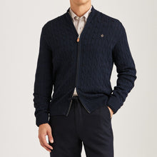 Ladda upp bild till gallerivisning, Merino Cable Zip Cardigan
