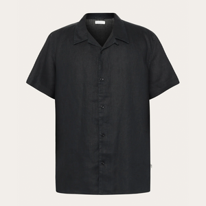 Box fit short sleeved linen shirt