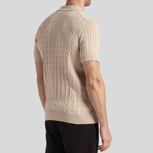 Cable Knitted Polo