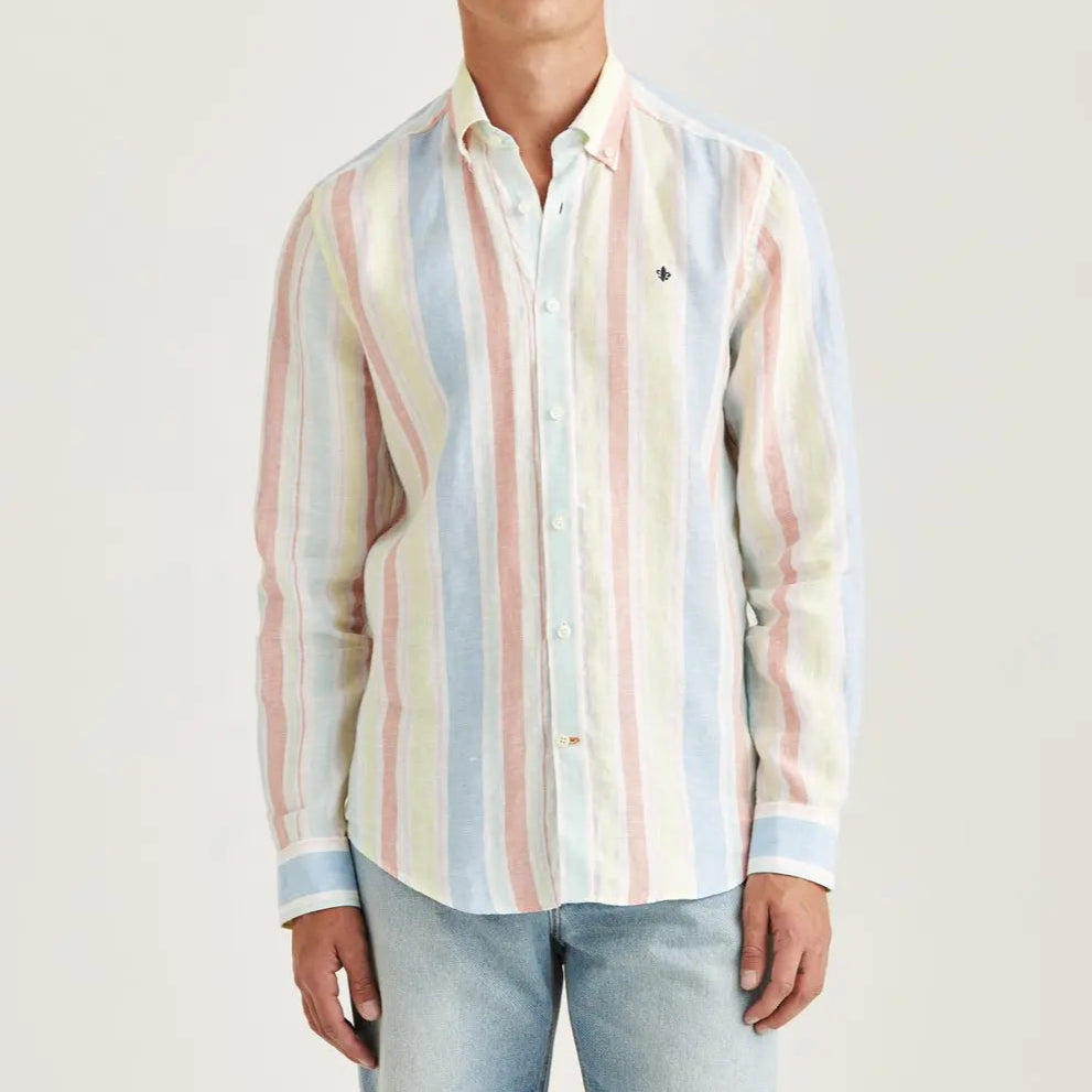 Happy Linen Stripe Shirt