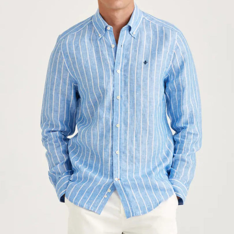Douglas Linen Stripe Shirt
