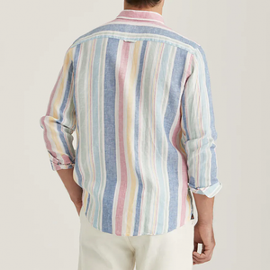 Linen Happy Stripe Shirt