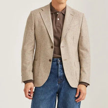 Ladda upp bild till gallerivisning, Wool Silk Check Jacket
