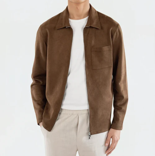 Neo vegan suede overshirt 2.0