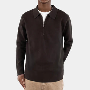 Caleb knitted half zip