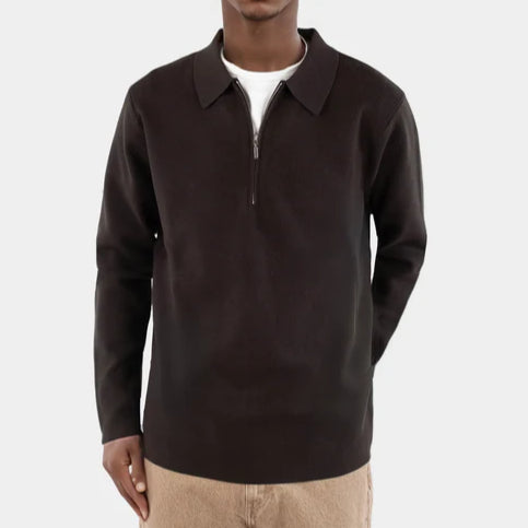 Caleb knitted half zip