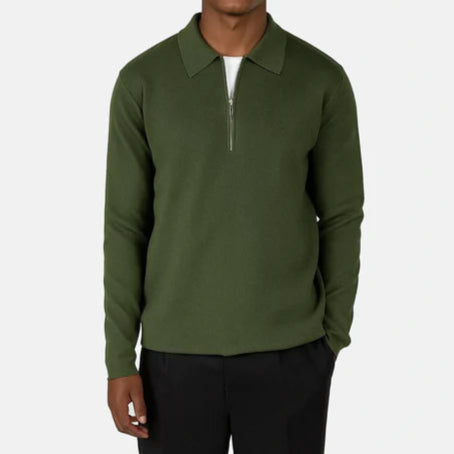 Caleb knitted half zip