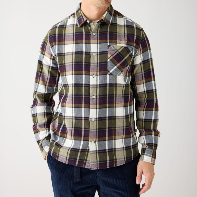 Regular light flannel checkered shirt