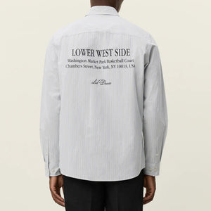 Kent Printed Stripe Poplin Shirt