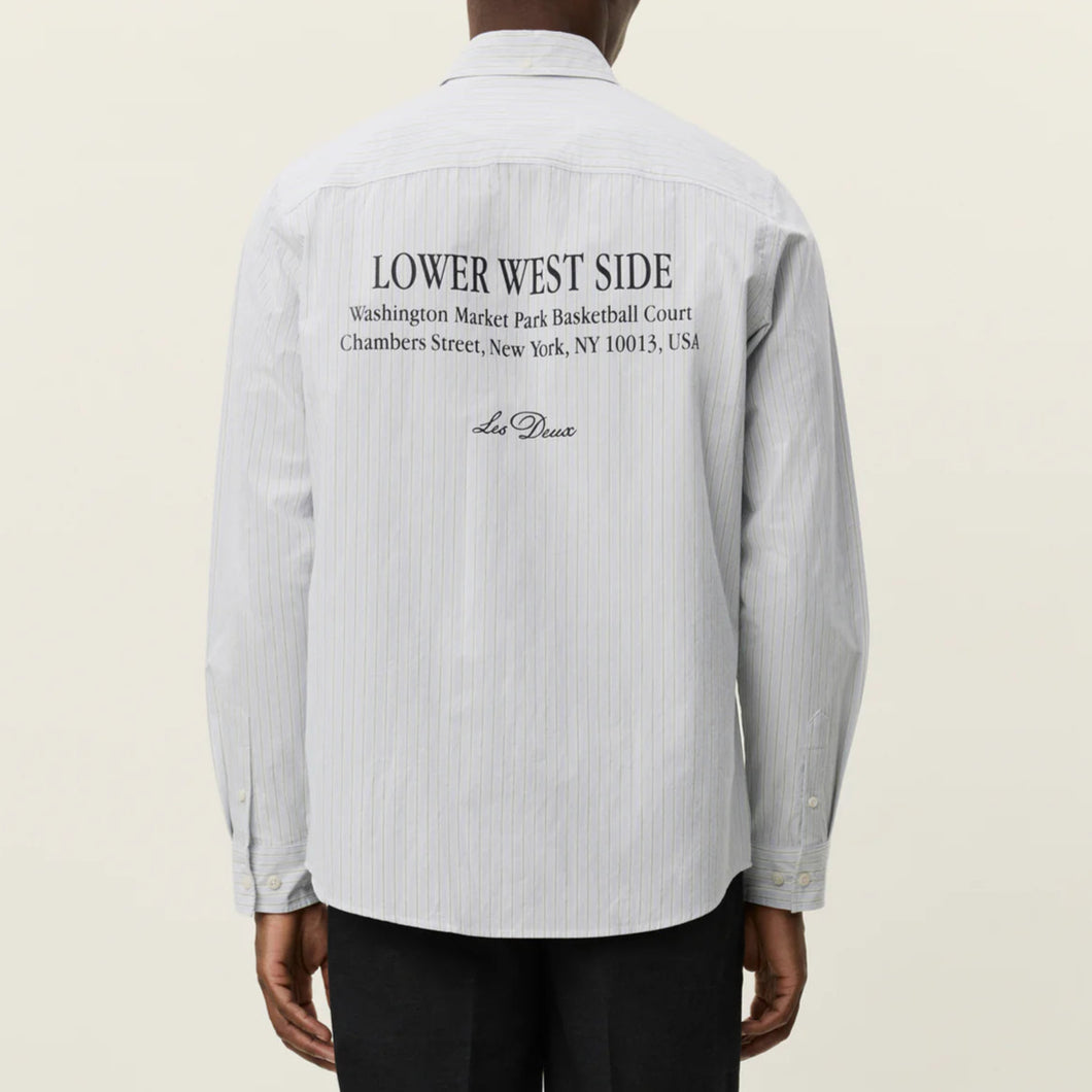 Kent Printed Stripe Poplin Shirt
