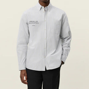 Kent Printed Stripe Poplin Shirt