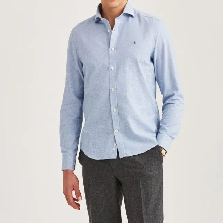 Soft Twill Dogtooth Shirt