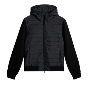 Thorn Hood Knit Hybrid Jacket